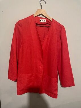 CCF Petites Woman's size MP orange jacket